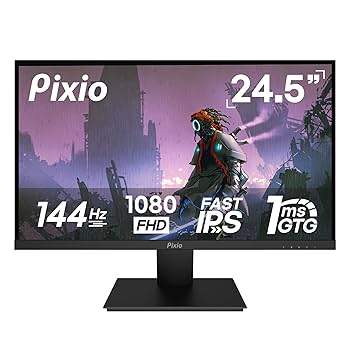 Pixio PX257 24.5インチ ゲーミングモニター PX257PW / ホワイト | 24.5インチ 144Hz FHD IPS | Pixio